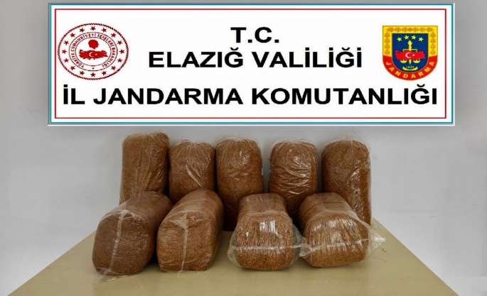 Elazığ’da 45 kilo kaçak tütün ele geçirildi